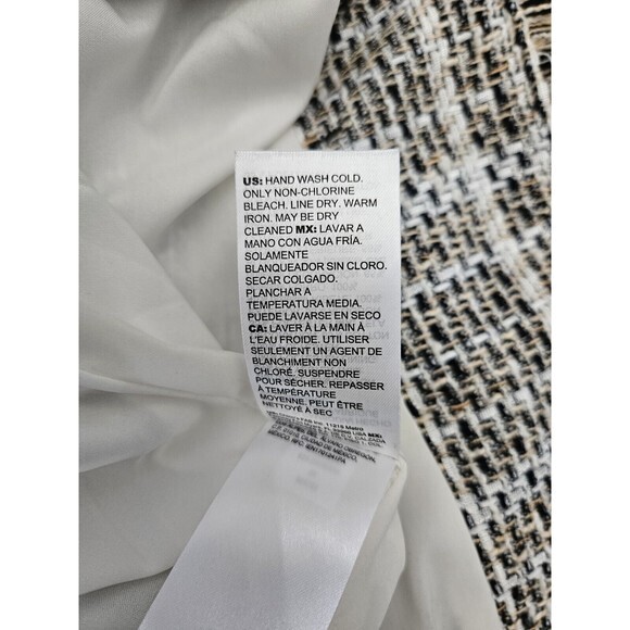 Chicos Tweed Frayed Fringe Blazer Size 0 Petite or Small‎ Petite - Picture 7 of 10